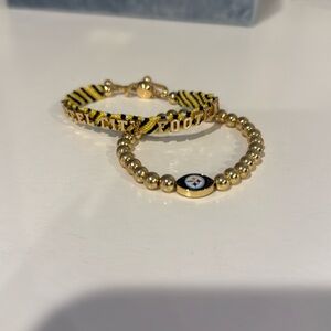 BaubleBar Steelers Football Bracelets (2)